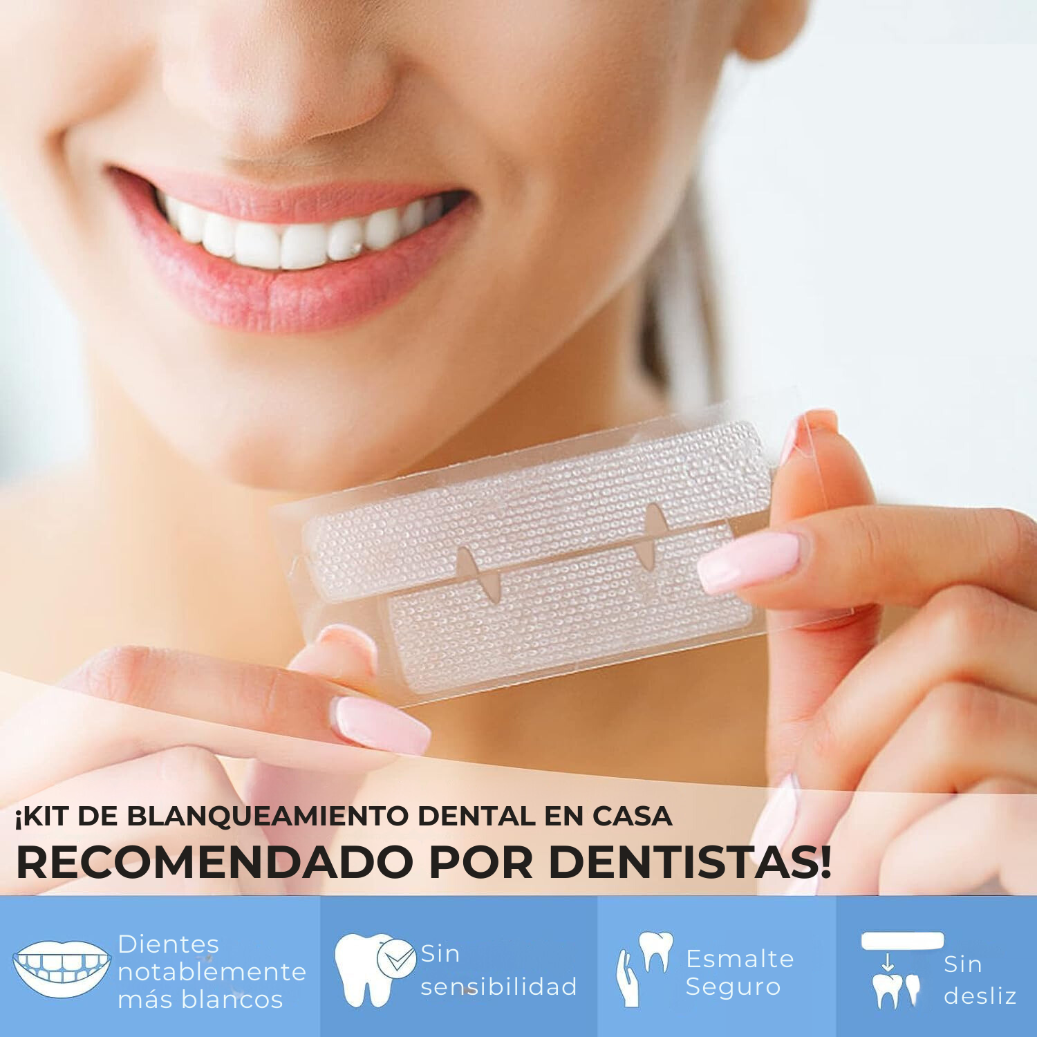 Tiras Blanqueadoras Dentales transparentes l Smilefit™