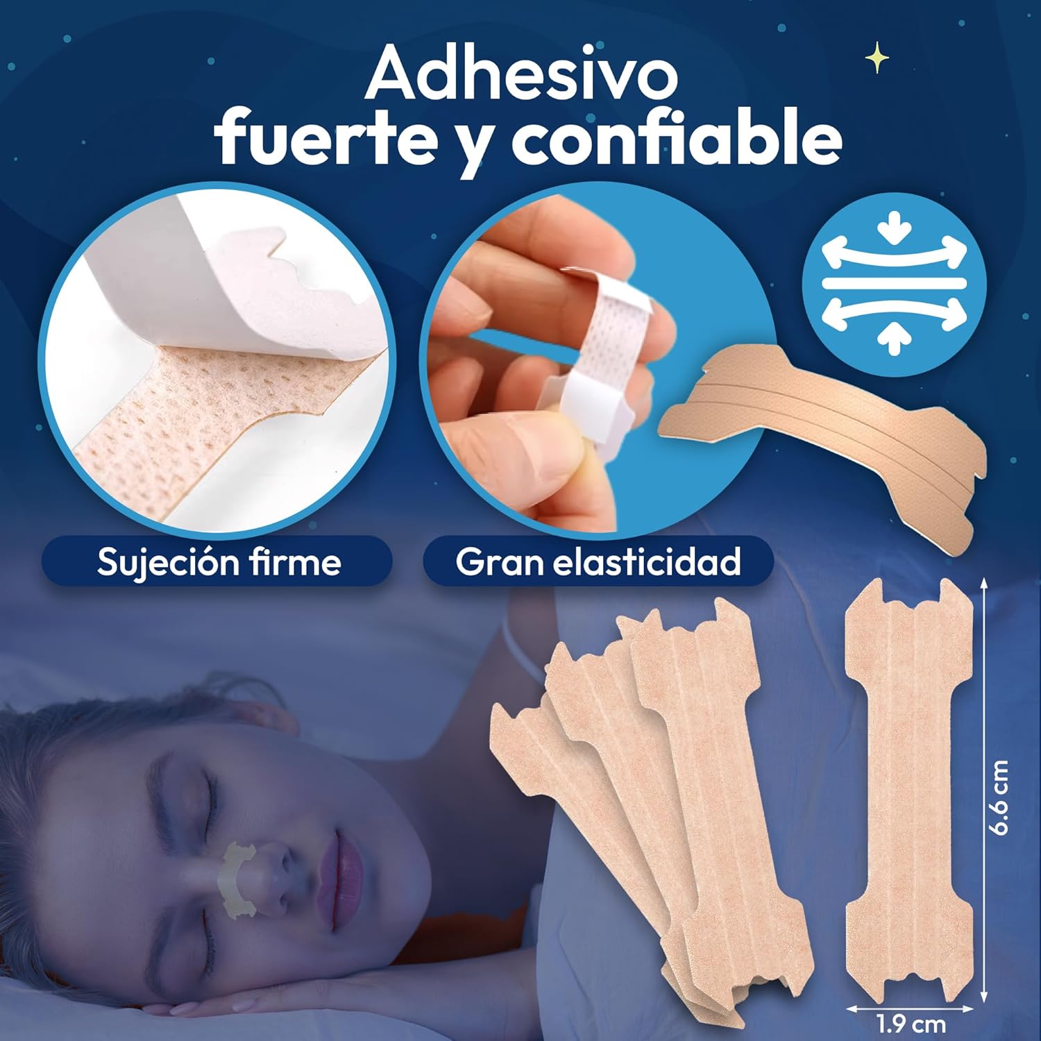 Tiras Nasales Invisibles para Dormir y Respirar mejor - Nosonore™