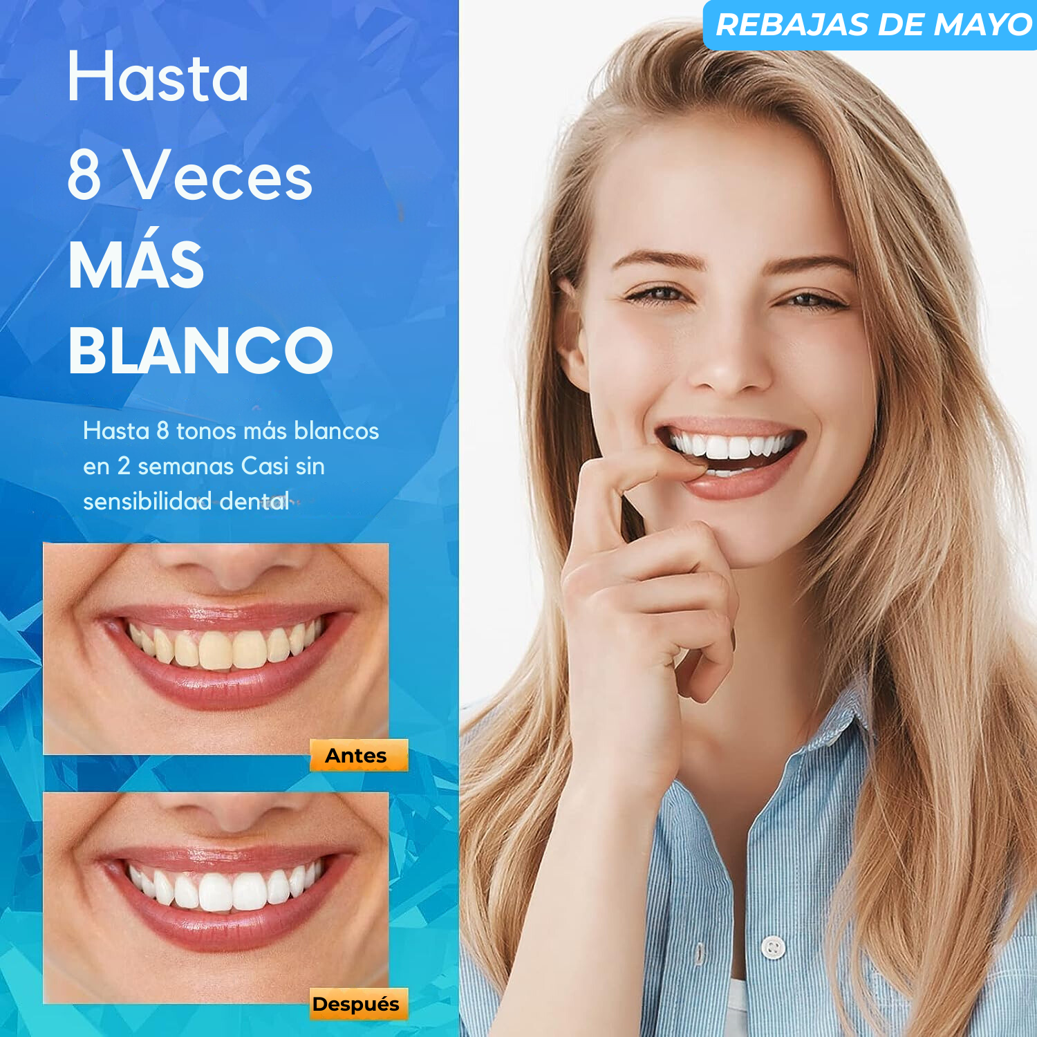 Tiras Blanqueadoras Dentales transparentes l Smilefit™